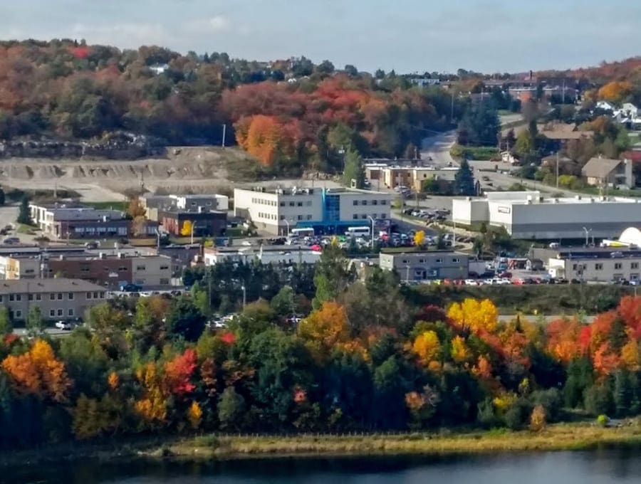 Drone view of Elliot Lake Ontario Drone view of Elliot Lake Ontario